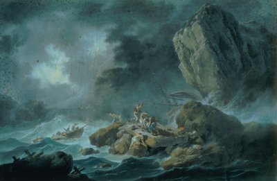 Seestück im Sturm von Jean Baptiste Pillement